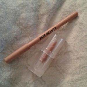 KKW Classic K Lipstick Nude 1 Lip Liner Pencil Set